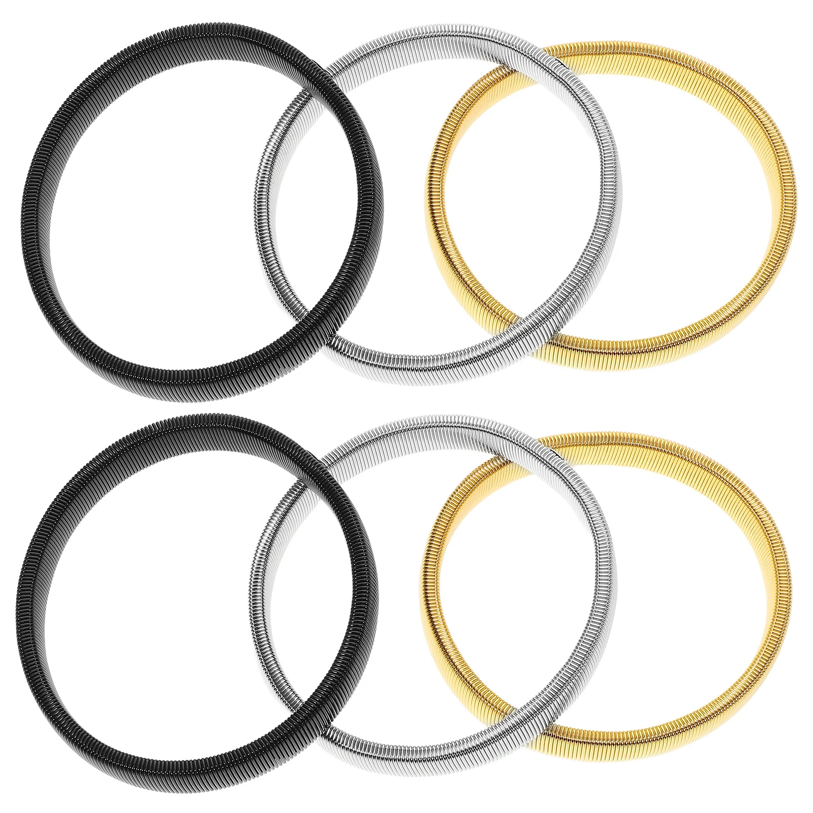 

6 Pcs Elastic Arm Cuffs Anti Breathable Shirt Holders Stretch Sleeve Garters Comfortable All Day Wear Sleeve Fasteners