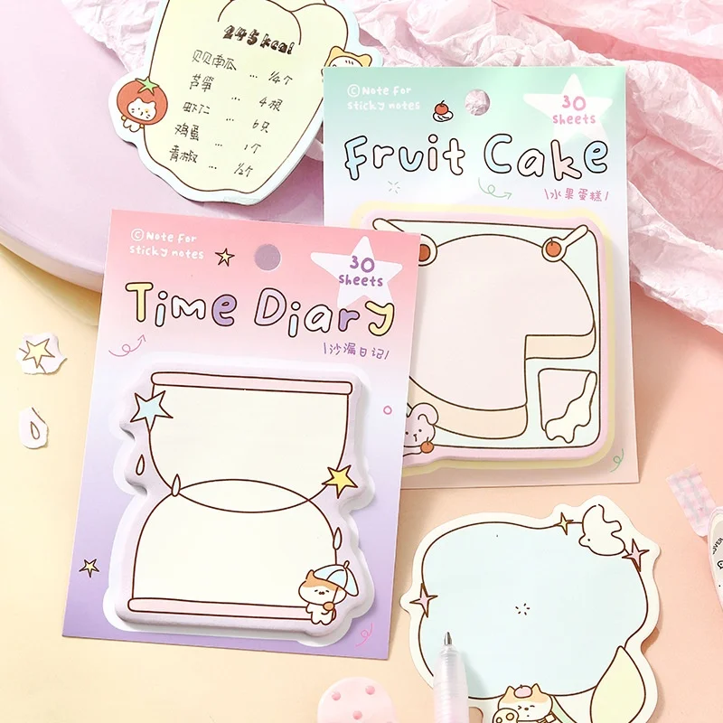 24pcs/lot Creative Rabbit Cat Hamster Memo Pad Cute N Times Stationery Label Notepad Bookmark Post School Supplies