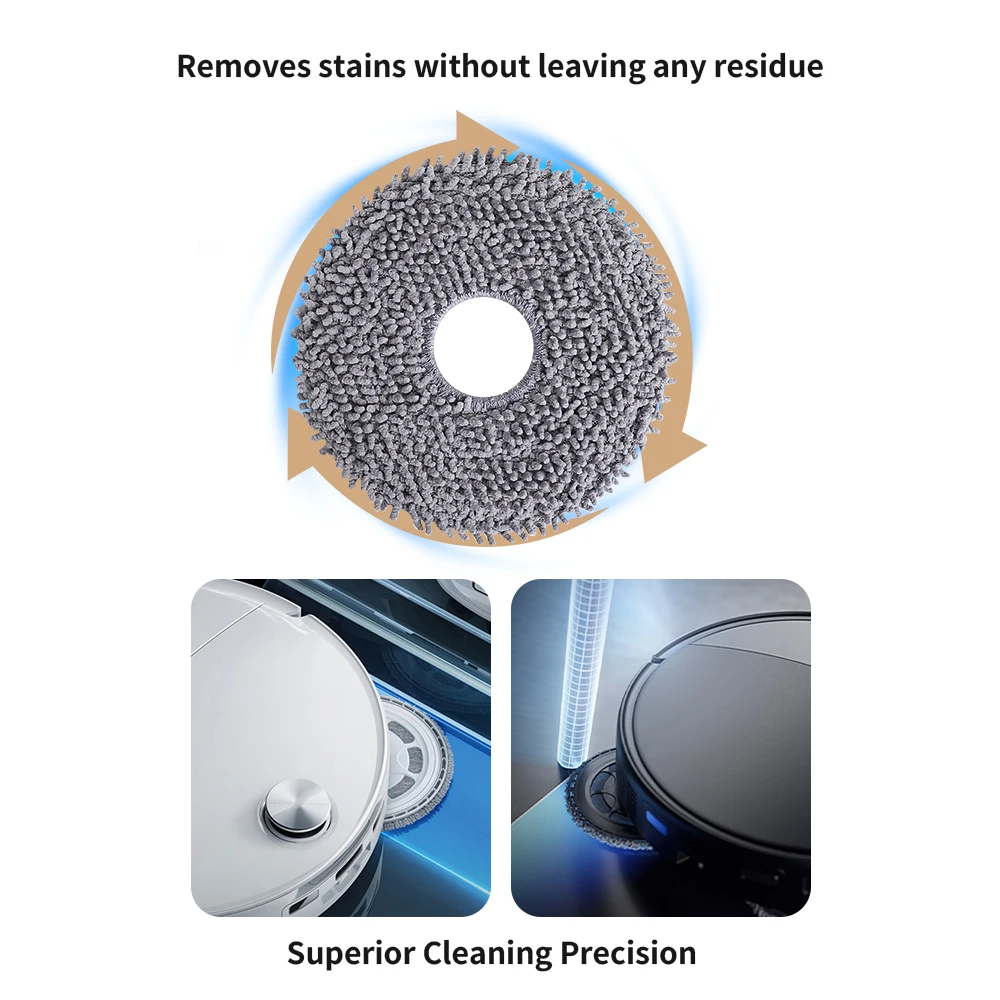 وسادة قماش ممسحة لـ Roborock P20 PRO/G20s Ultra/Saros 10R/Qrevo Curv/Qrevo Edge/Q Revo/Qrevo MaxV/QV 35A/P10pro Robot Vacuum