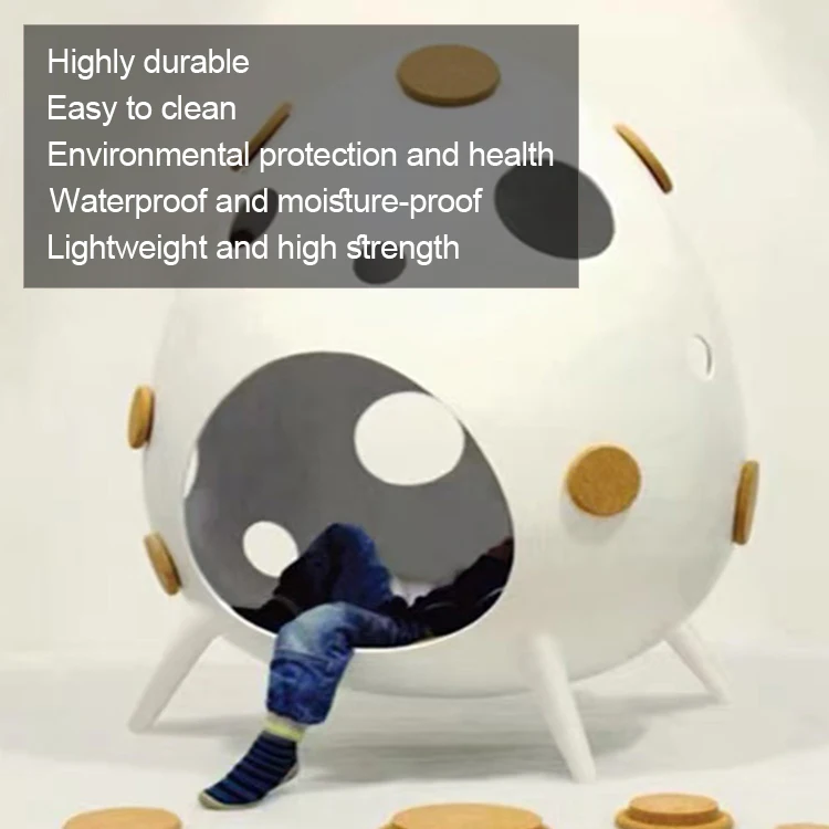 Custom fiberglass cartoon eggshell chair, durable fiberglass design, suitable for baby and children's bedrooms,