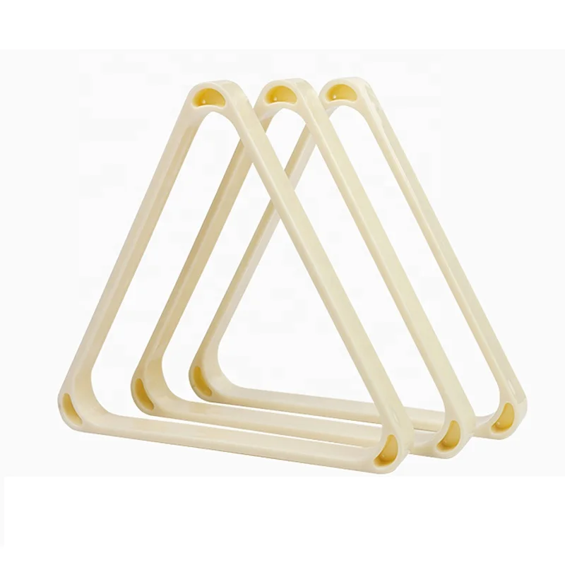 Hot Selling Ivory White Black and Red Color Pool Ball Triangle Rack for 2-1/4 Inch 57.2 MM Size Billiard Balls