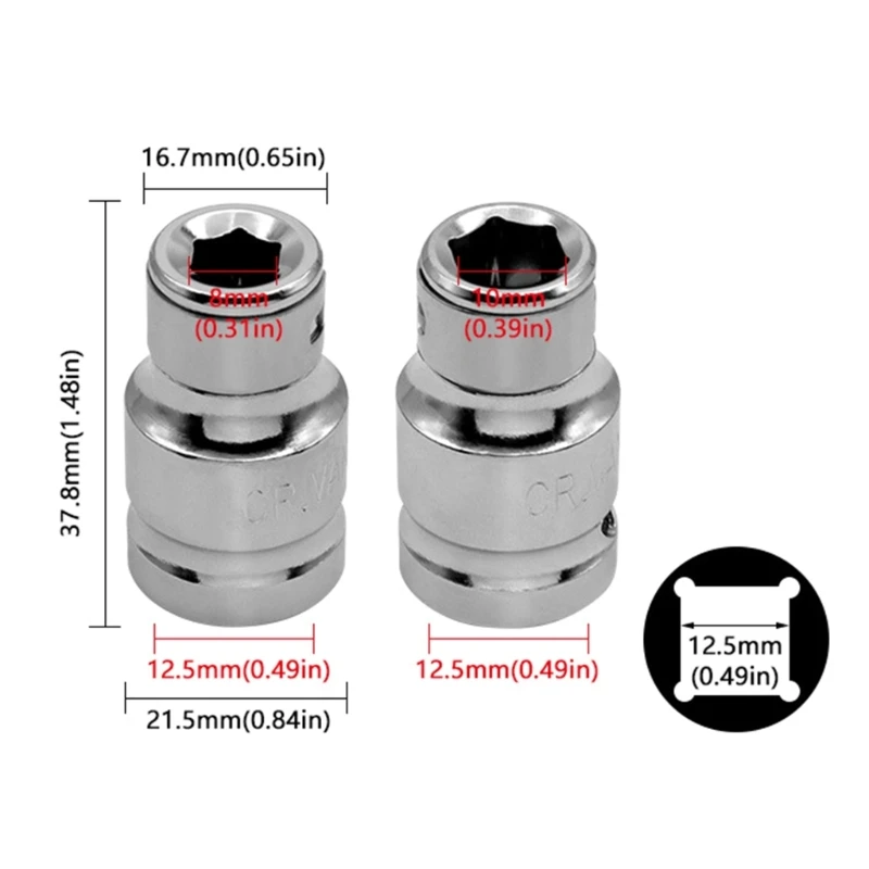 Bộ chuyển đổi kính thiên văn giữ bit W2E3 12,5 mm đến 8 mm 10 mm