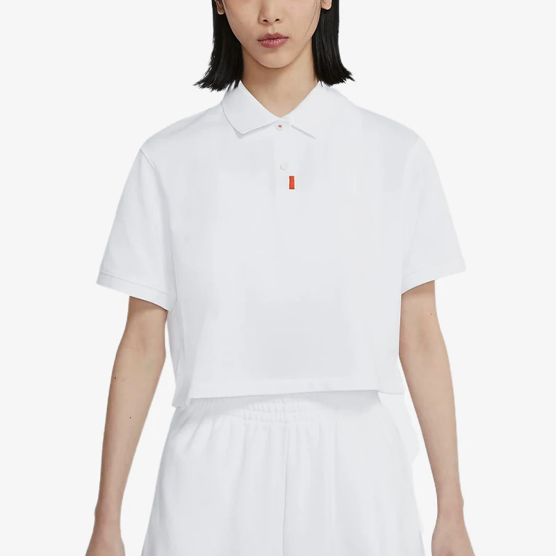 

Женская повседневная рубашка-поло Nike Authentic с высоким воротником и короткими рукавами DC3427-100