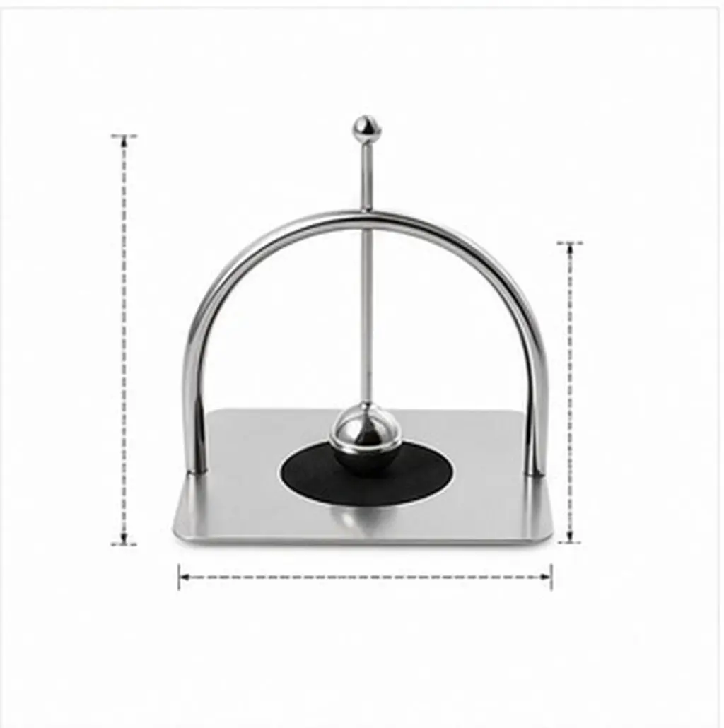 Stainless Steel Flat Napkin Holder For For Kitchen Party Household Countertop Weighted Pivot Arm Outdoor