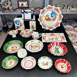Hot Selling German V Bao Tableware Christmas European Dinner Plate Salad Dish Bowl Soup Plate Plate Dish Display Plate