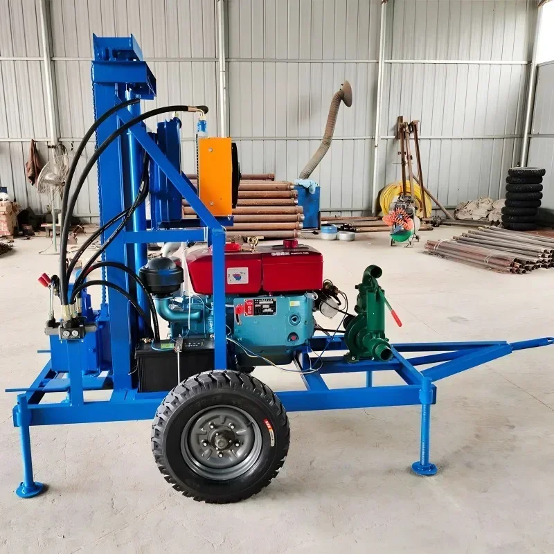 Hot Wheels Water Well Drilling Rig Water Well Drilling Machine for Sal Drilling Rig for Water Well Car Mount