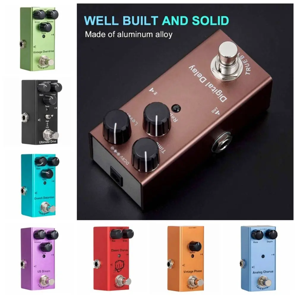 Coro analógico efectos de guitarra eléctrica retardo analógico retardo Digital Pedal multiefectos distorsión de engarce Unidad final