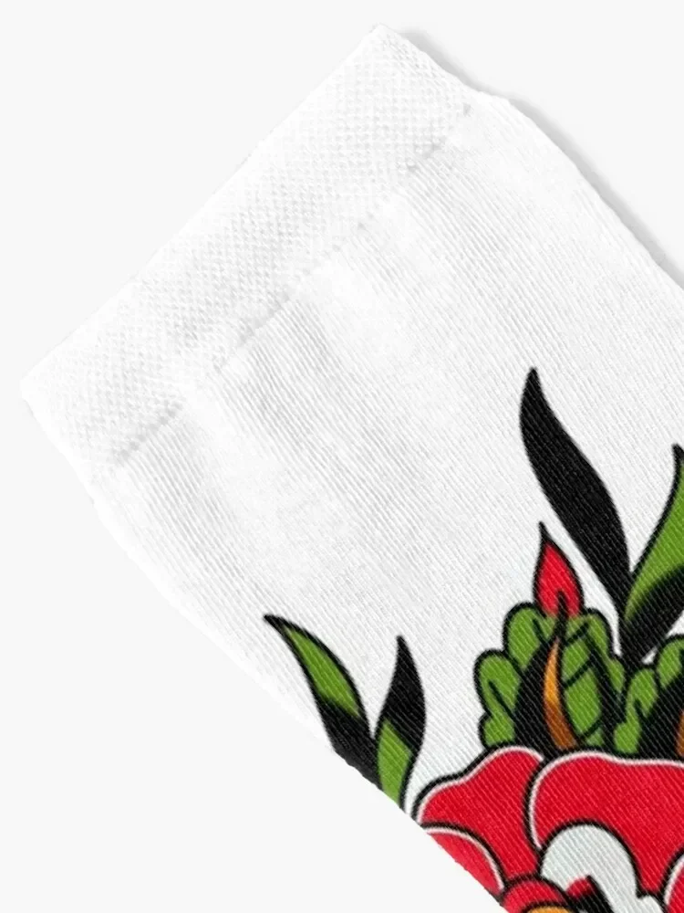 Classic Rose Tattoo Socks Climbing funny gifts hockey gifts Socks For Men Women's