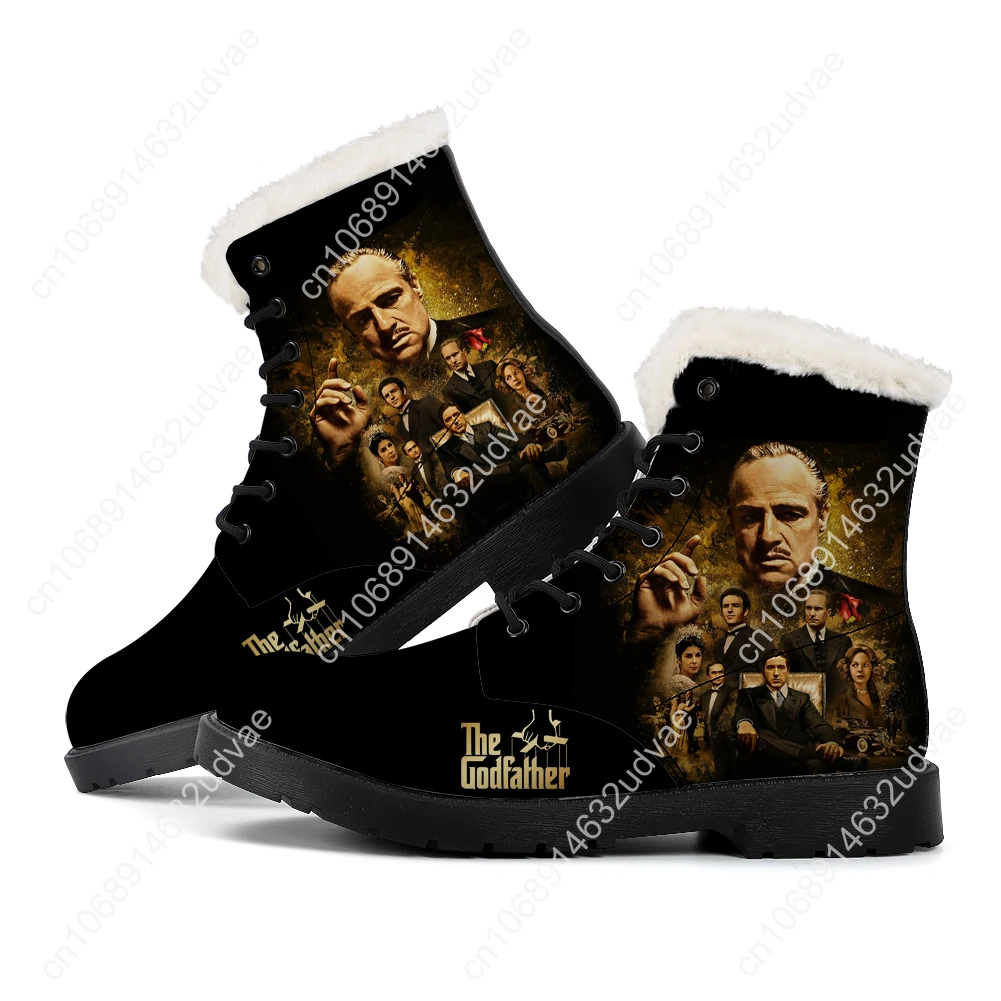 

The Godfather Trilogy Plush Boots Mens Womens Teenager Shoes Boot Outdoor Light High Quality Print on Demand Customize Shoe