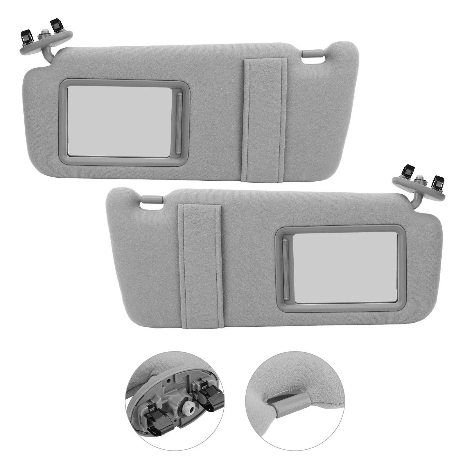 

1 Pair of Sun Visor for Car 74320-06800-B0 Vehicle Car Sun Visor with Mirror Replacement for Toyota Camry 2007-2011