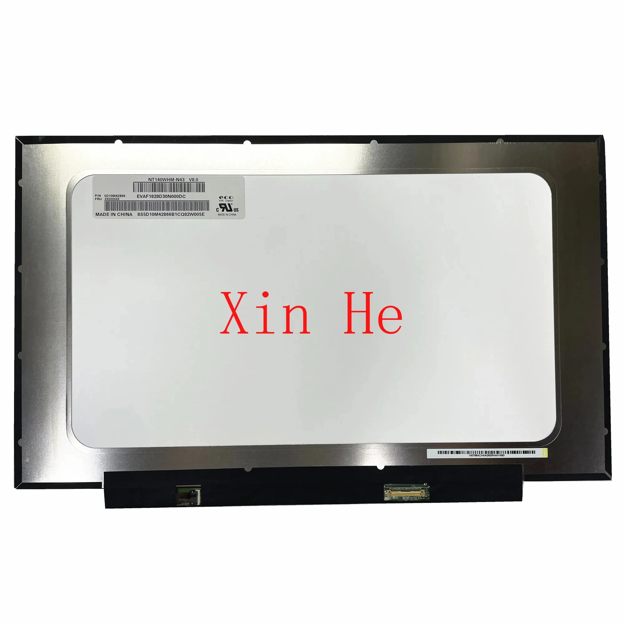 14.0'' NT140WHM-N43 fit NT140WHM-N44 N140BGA-EA4 B140XTN07.2 Laptop LCD Screen 1366x768 EDP 30 Pins