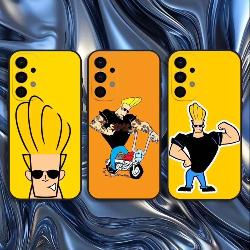 

Anime Johnny Bravo Phone Case For Samsung S25,S24,S21,S22,S23,S30,Ultra,S20,Plus,Fe,Lite,5G Black Cover