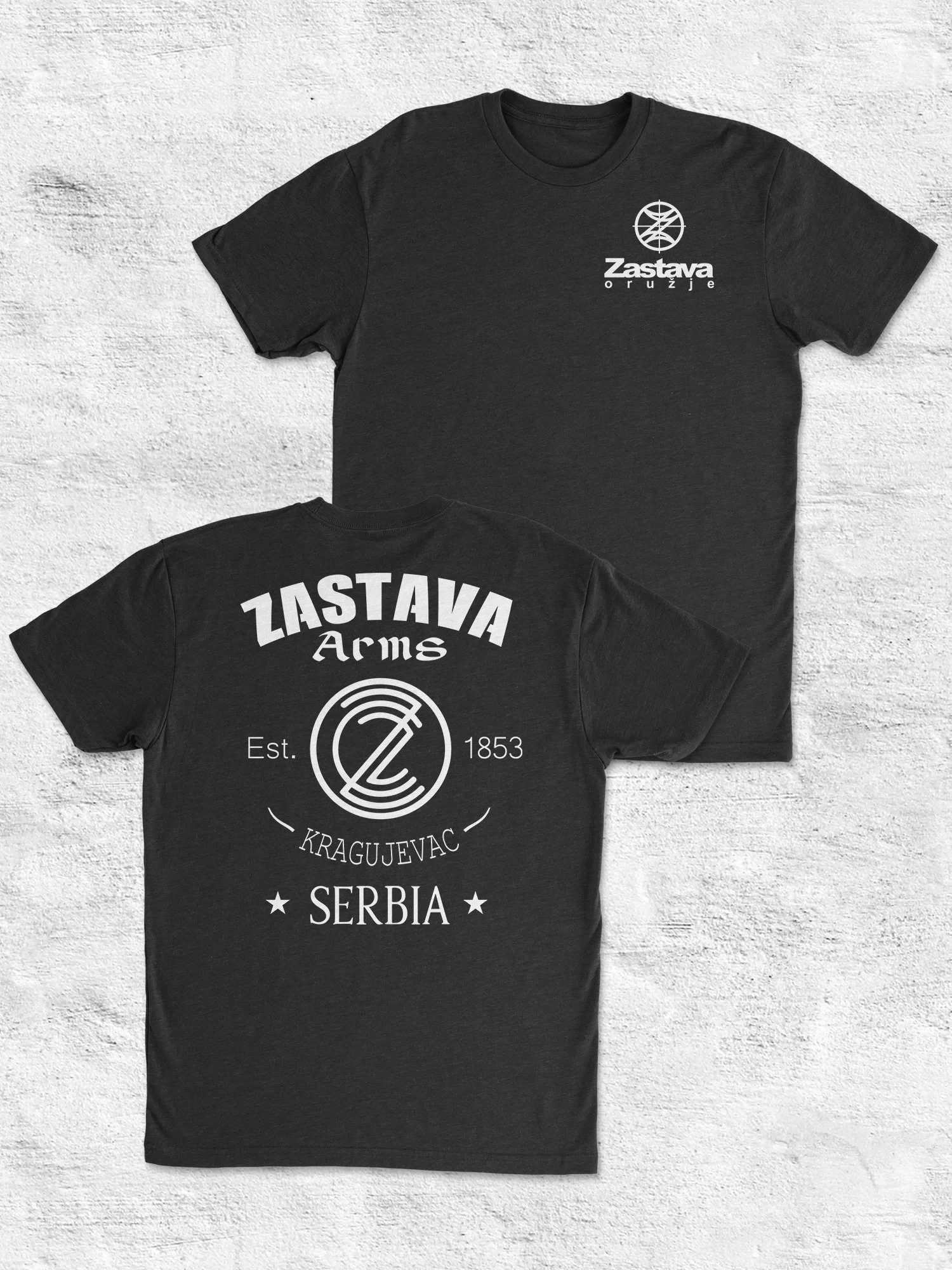 Vintage-T-Shirt mit Serbien-Wappen-Motiv für Herren, beidseitig bedruckt, O-Ausschnitt, Kurzarm, Retro-Militär-Fan, lässige Baumwoll-Oberteile – Detail 4