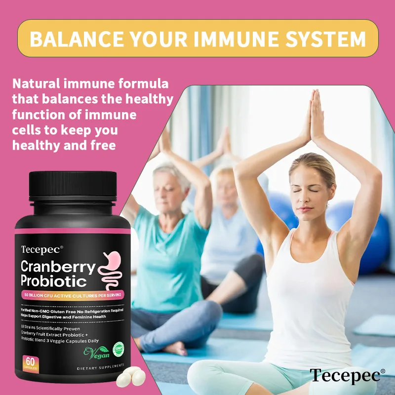 

Probiotics and Prebiotics, 50 Billion CFUs Per Serving, Supports Digestive and Immune Function, Promotes Gut Health, 60 Capsules