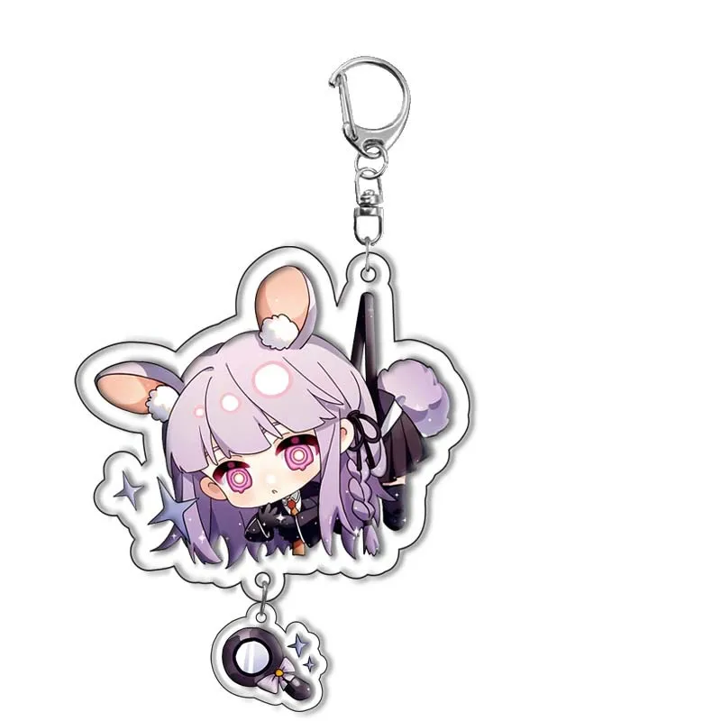 Game Danganronpa V3: Killing Harmony Keychain Nagito Komaeda Hinata Hajime Pendant Key Chain Cosplay Accessories For Best Friend