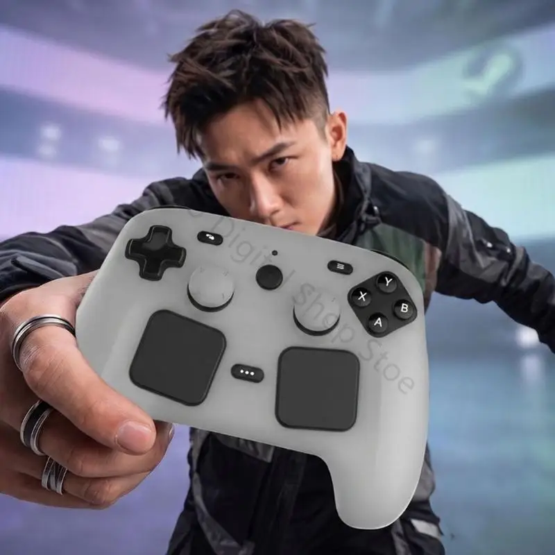 96BA Game-Controller-Silikonhülle für Steam Controller 2 mit Daumengriffen, flexibler Gehäusepassung und einfacher – Detail 9