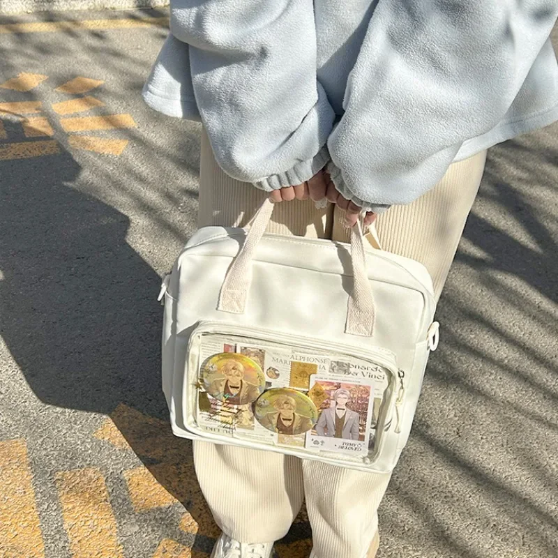 Ita Bag 3 Way Japanese Casual Canvas zaini donna Sweet Cute Display Shoulder Bgas Winter Candy Color Hand Bag Bolsa