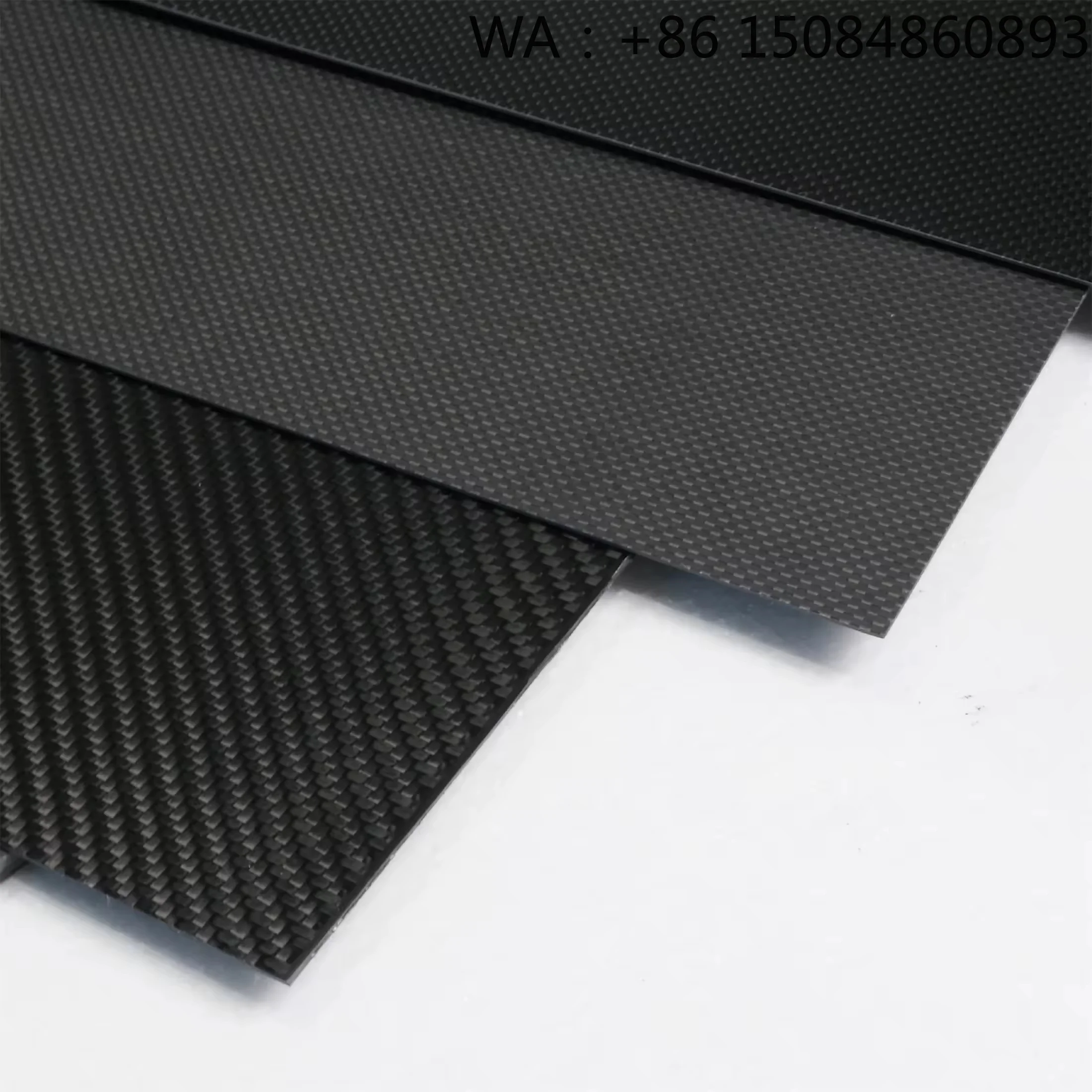 3K Impact Resistant Carbon Fiber Board Black Glossy Matte Custom Size Lightweight Durable Structural Sheet Parts