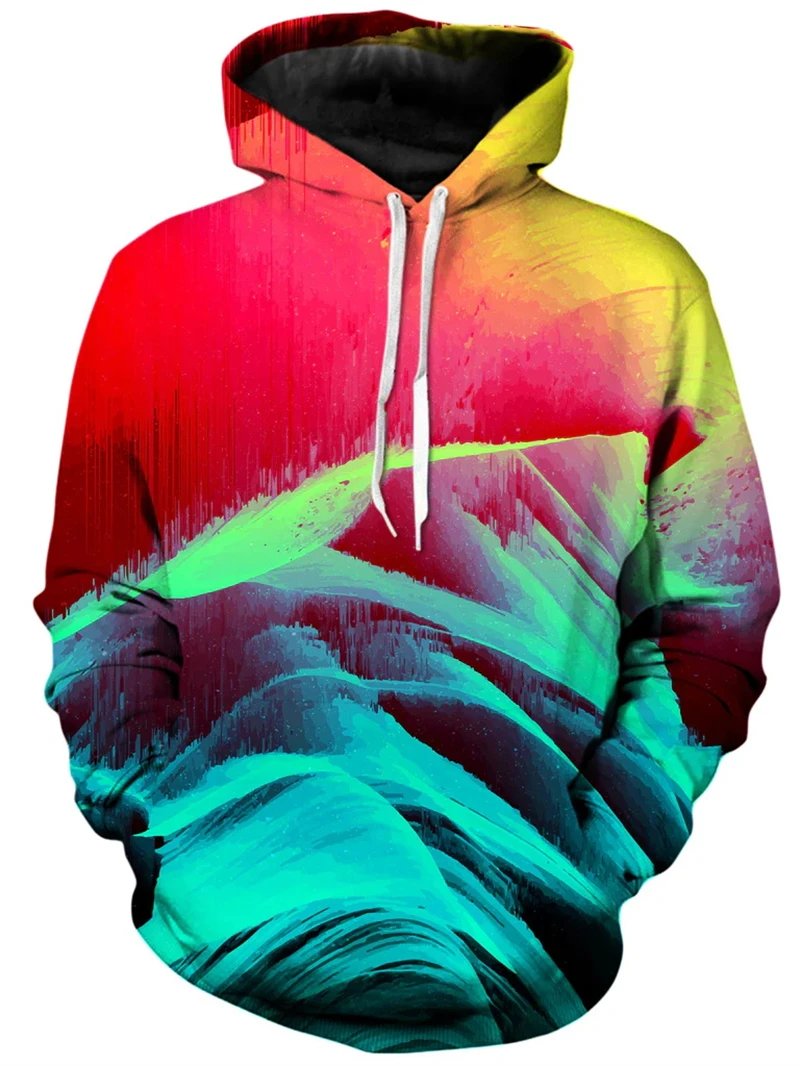 Autumn 3D Printed Beautiful Patterns Hoodies Colorful Psychedelic Styles Graphic Hooded Women  Sweatshirts Mens Clothing Tops