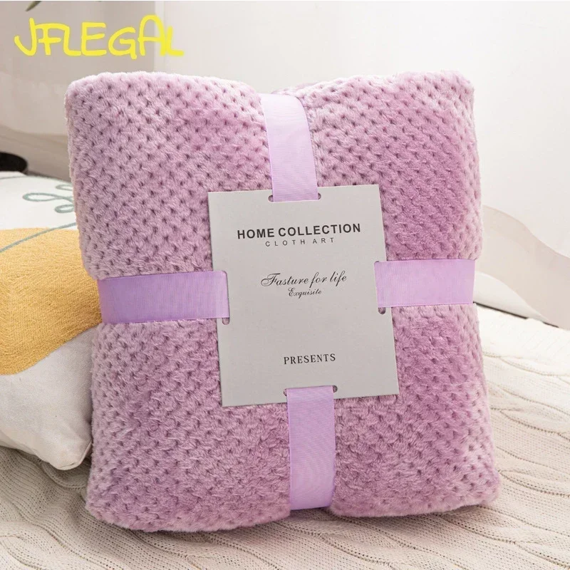 

JFLEGAL Winter Blanket King Size Home Warm Plaid Comforter Bedspread Bedding Sheet Comforters Throw Blankets for Children Adults