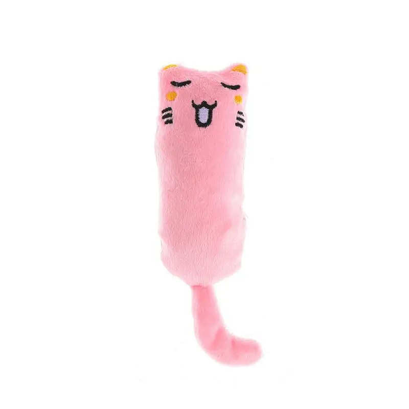 Teeth Grinding Catnip Toys Funny Interactive Plush Cat Toy Pet Kitten Chewing Vocal Toy Claws Thumb Bite Cat mint For Cats