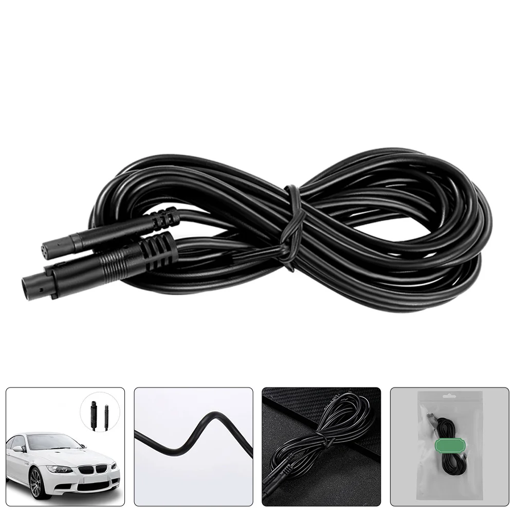 

2Pcs Backup Camera Extension Cable 4 Pin Rear View Camera Extension Cord Dash Cam Car Recorder Wire Car Rearview Cam Cord