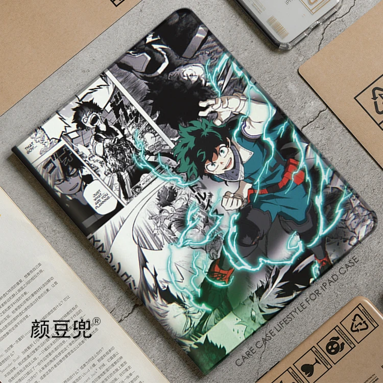 

Deku Anime My Hero Academia Case For iPad Air 4 5 10.9 Mini 5 6 For Pro 12.9 11 Luxury Silicone iPad 10th Full Protective Shell