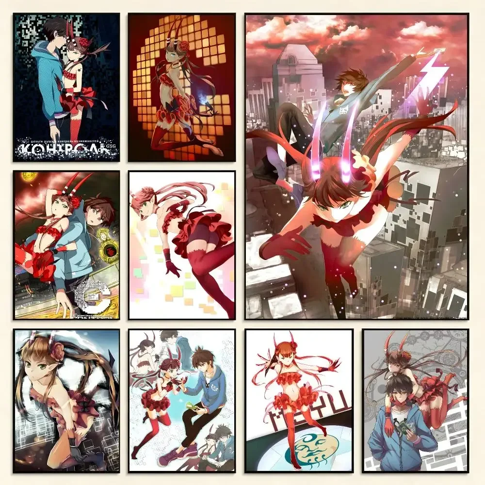 Sci-Fi Anime C The Money of Soul and Possibility Control Poster Digital Solvent Print Waterproof PP Fade-Resistant Wall Art Room