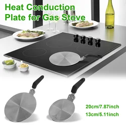 Heat Diffuser Plate Stainless Steel Induction Adapter Plate 13cm/20cm Round Heat Diffuser Cookware Pan Heat Induction Diffuser