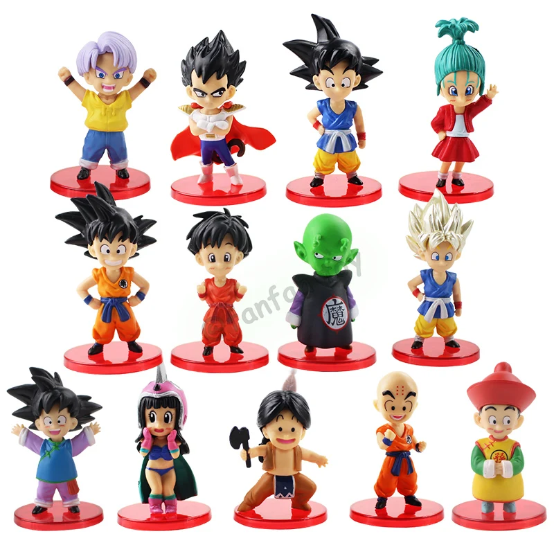 5-10cm Drachen ball Scatola Magia Borsa Fortunata Goku Vegeta Super Saiya Action figuren Modello Anime Scatola Cieca Giocattoli