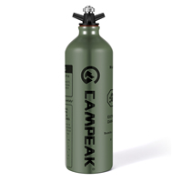 Portable Liquid Fuel Bottle Aluminum Gasoline Kerosene Alcohol Spare Storage Can 0.5L/1L