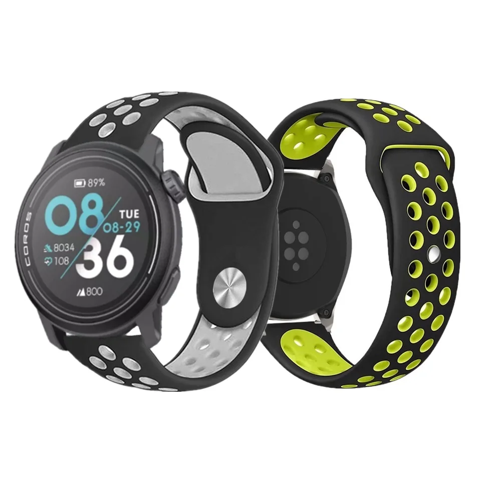 Rainbow Silicone Wrist Strap For COROS Pace 3 2 Smart Watch Bands For COROS Apex 42mm 46mm Apex 2/Apex 2 Pro Sport Bracelet New