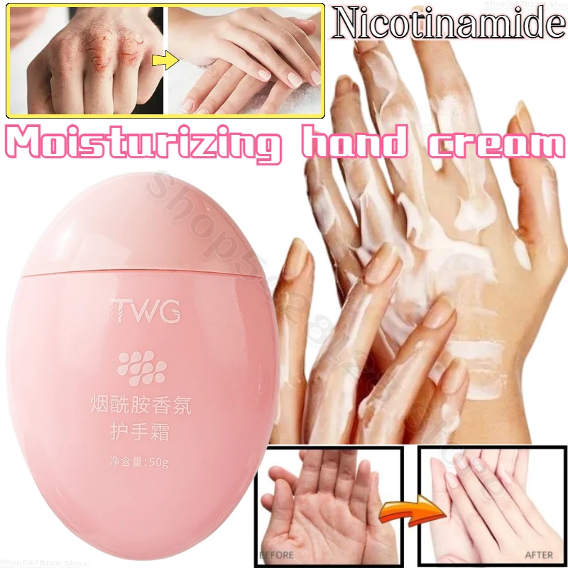 TWG Vaseline Hand Cream Niacinamide Whitening Moisturizing Brighten Skin Chapped Anti-Crack Autumn and Winter Moisturizer 50g