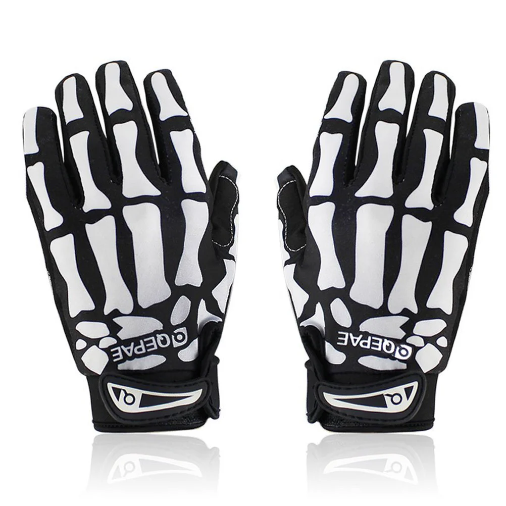 

A Pair of F7507 Pattern Full Finger Bike Cycling Sports Gloves - Size S (Black+White) Full finger gloves