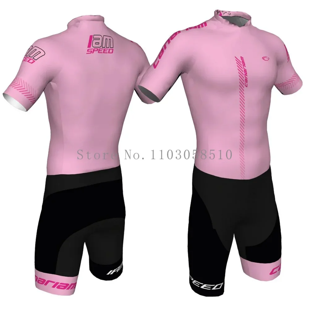 

Мужские роликовые коньки Canariam, гоночный комбинезон, скоростные коньки, тройной костюм с короткими рукавами, быстросохнущие дышащие колготки для скейтбординга