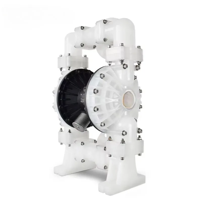 QBY3‑100S 4‑Inch PP Pneumatic Diaphragm Pump Corrosion‑Resistant Air Operated Pump For Sea Water Acid Liquid Industrial Transfer