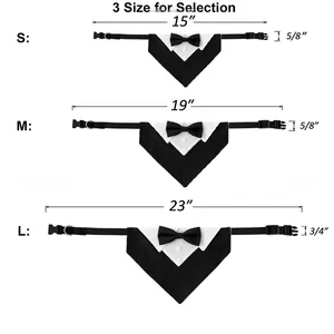 Successful lace collar tuxedo, adjustable bandana, formal dog, triangular neck for wedding, birthday dress, cosplay party Main Banda Banda Sales for Dog - №6