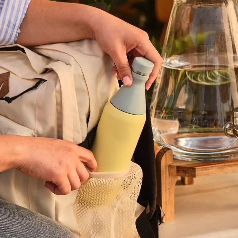 

Bottle small mouth stainless steel thermos double vacuum cup creative, pot sporty convenient, fashionable thermal water bottle