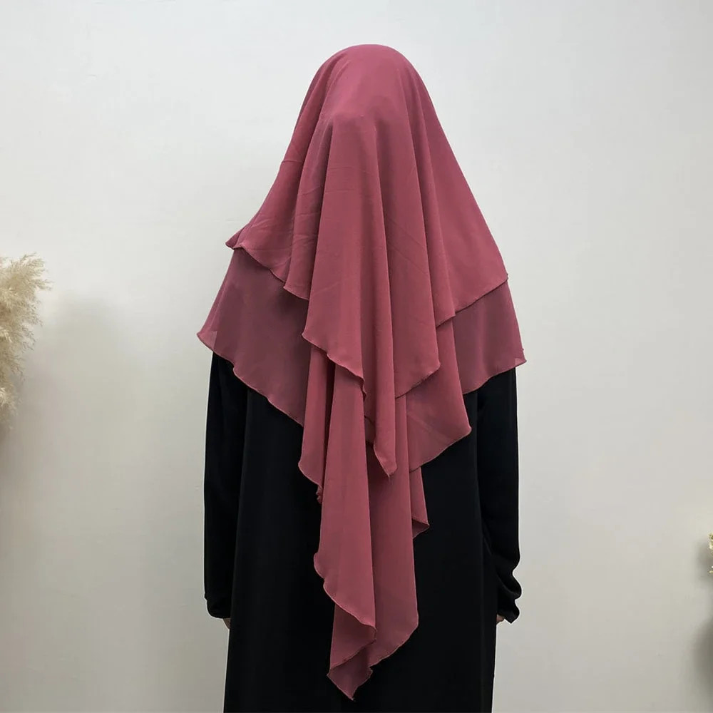 Eid Prayer Garment Long Khimar Islamic Women Hijab Sleeveless Tops Abaya Robe Ramadan Abayas Muslim Arab Clothing Niqab Hijabs