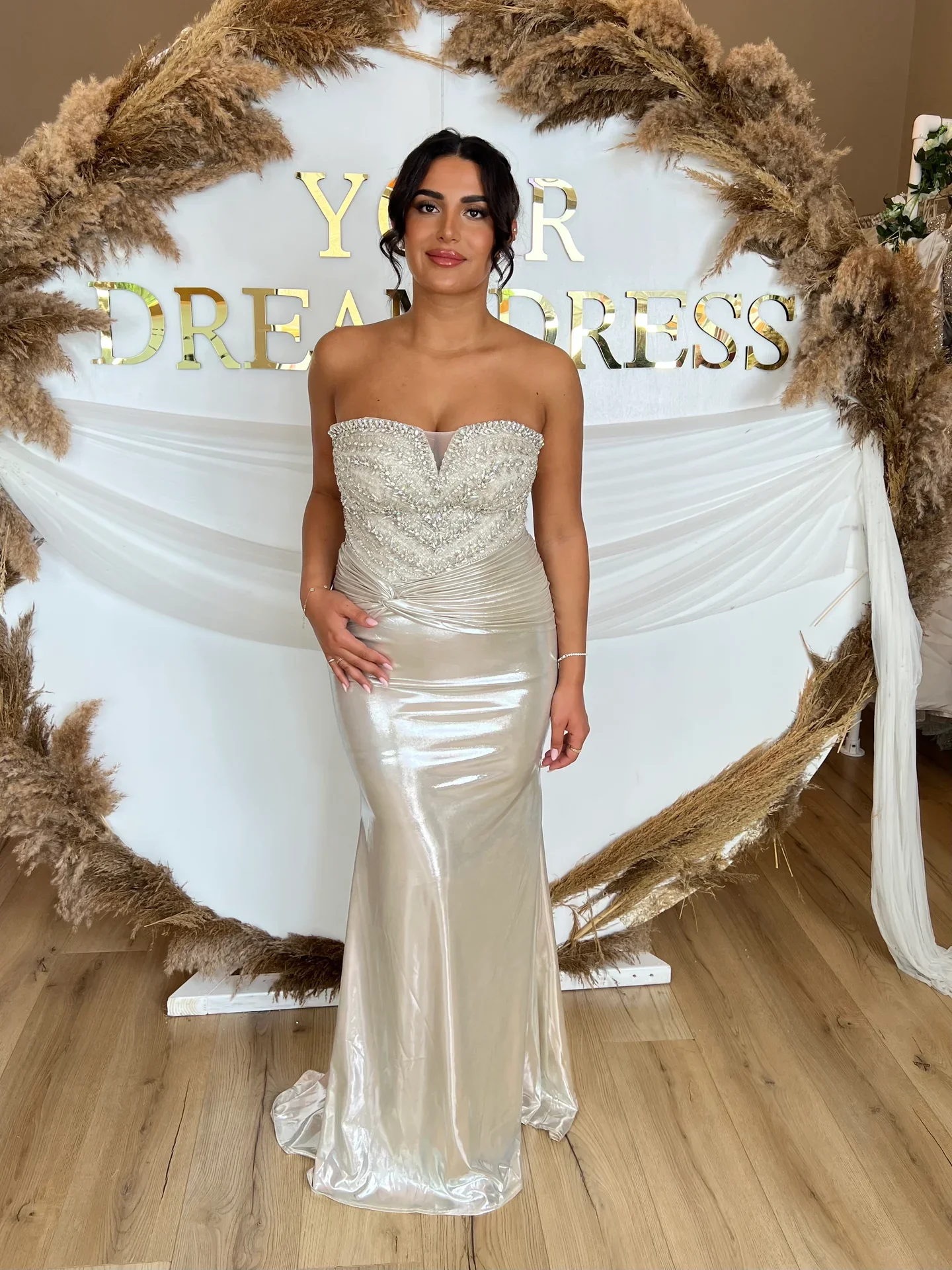 Arabia Sliver Sweetheart Mermaid Detachable Sleeve Chest with Handmade Sequins Rhinestones Formal Prom Party Dresses Customized