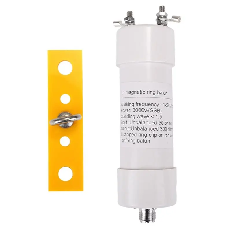 

Y43A-1:1 3000 Вт Коротковолновый балун для антенн SSB, устройство согласования антенн для любительской связи 1-56 МГц, широкополосное устройство согласования антенн