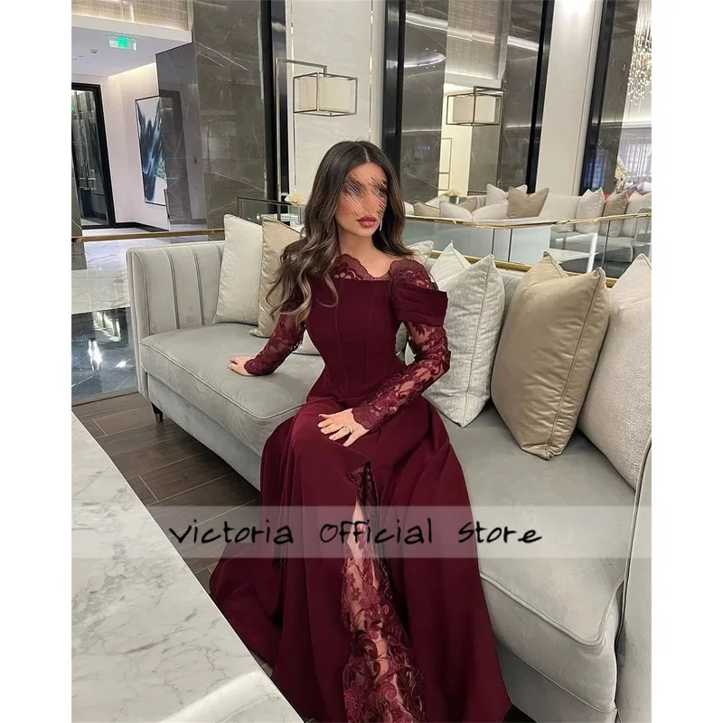 فساتين سهرة مخصصة للحفلات فساتين نسائية أنيقة للمناسبات الخاصة بأكمام طويلة رداء الكوكتيل #4