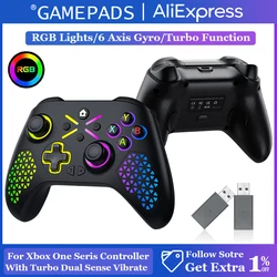 Wireless For Xbox One Controller with RGB LED Backlight Compatible For Xbox One, XboxOne X/S, Xbox Series X/S ,Windows PC