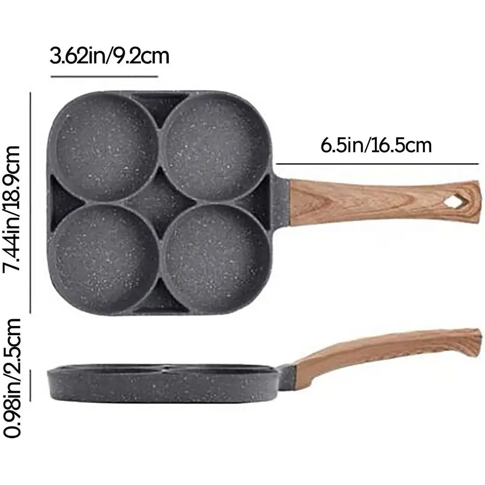 12-Inch Non-Stick Frying Pan and Wok for Making Pancakes, Hamburgers, and Eggs