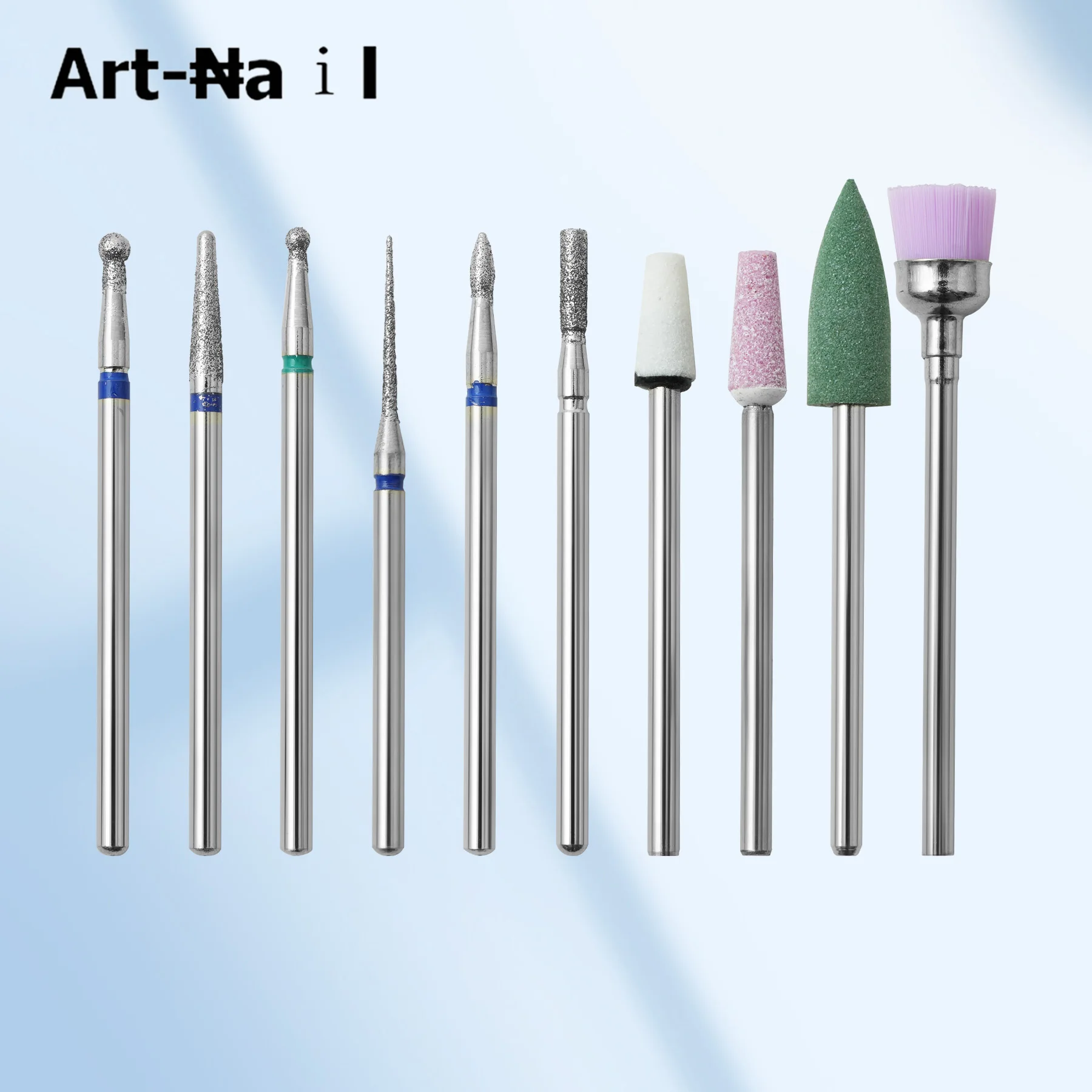 10개/박스 다기능 네일 커터 전동 네일 드릴 비트 매니큐어 페디큐어 텅스텐 합금 연마 헤드 네일 도구