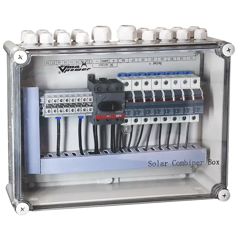 Vmaxpower 6 Lines DC Srtings Solar PV Combiner Box Junction Distribution Box for Solar Plant