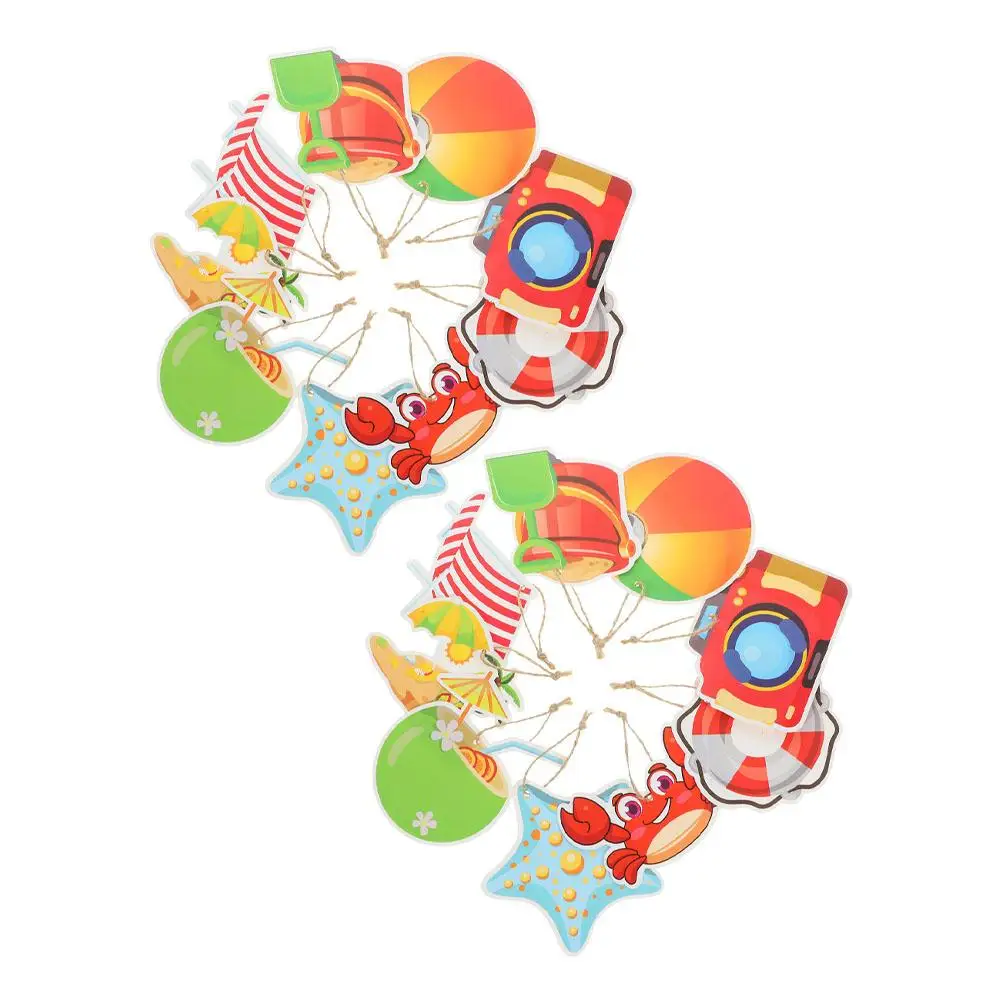 

Beach Party Banners Tropical Decorations for Walls Windows Trees Party Tables DIY Hawaiian Themed Summer Backdrop Reusable