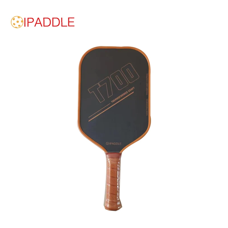 

Toray T700 carbon fiber pickleball paddle high quality friction raw carbon surface Foam handle for ultra-comfortable grip