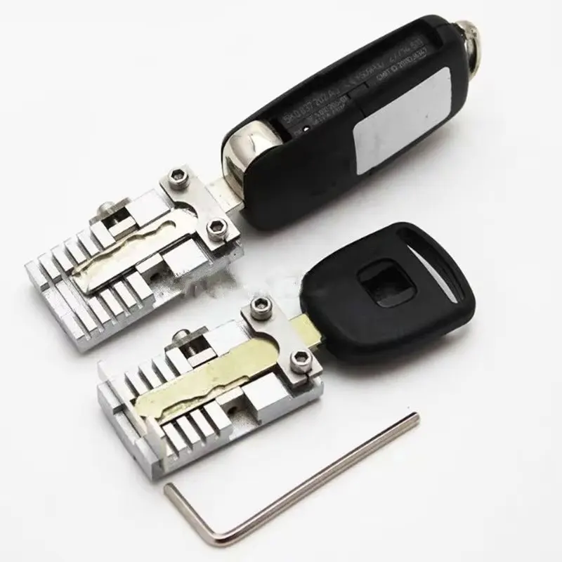 HUK Multifunction Key Clamp Vertical Key Machine Cutter Tools Key Clamping Fixture for Door Car Keys Dupliation Locksmith Tools