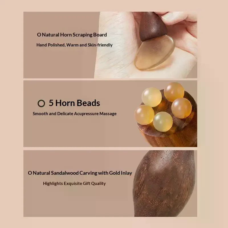 1Pcs Eye Relaxation Meridians Acupoint Massage Facial Massager Lotus Seedpod Beauty Brass Bead Rosewood Gua Sha Tool
